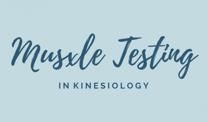 Muscle testing in Kinesiology